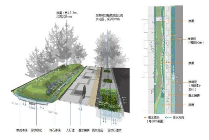 十堰恐龍化工介紹海綿城市道路施工結(jié)構(gòu)圖！請看下文